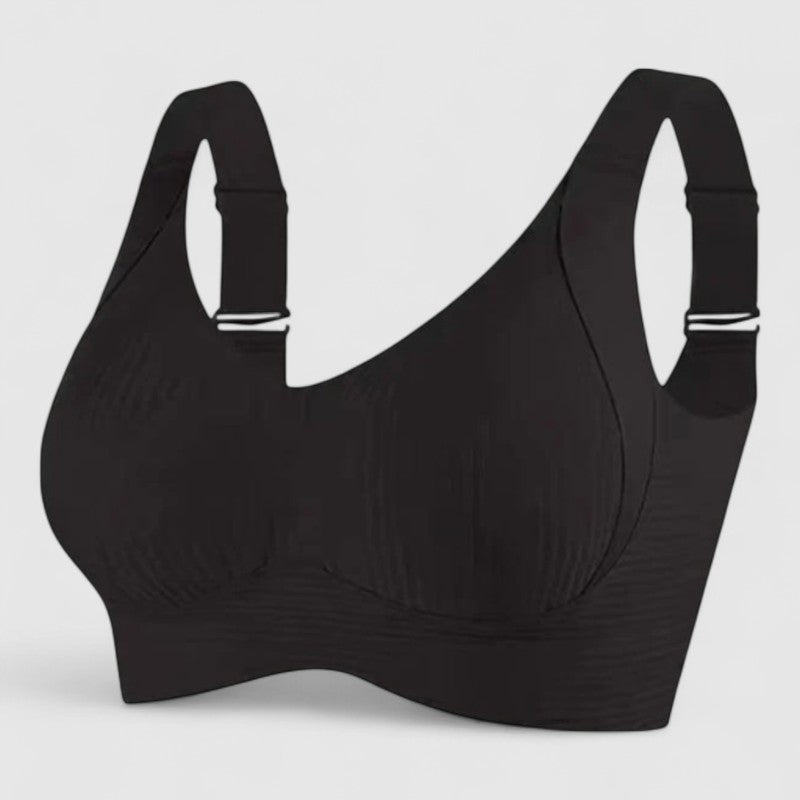 Geribbelde Beugelloze Push-up BH – Comfort & Natuurlijke Lift
