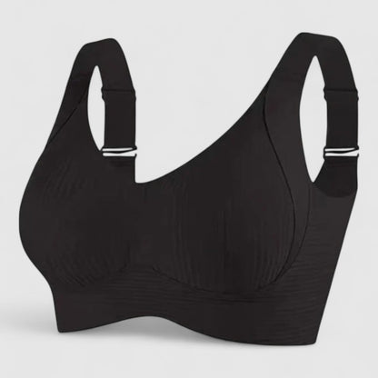 Geribbelde Beugelloze Push-up BH – Comfort & Natuurlijke Lift