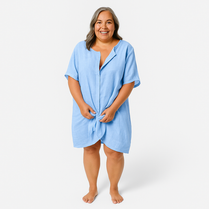 Linnen Katoenen Dames Blouse – Luchtig & Stijlvol