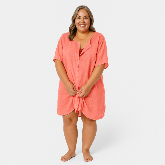Linnen Katoenen Dames Blouse – Luchtig & Stijlvol