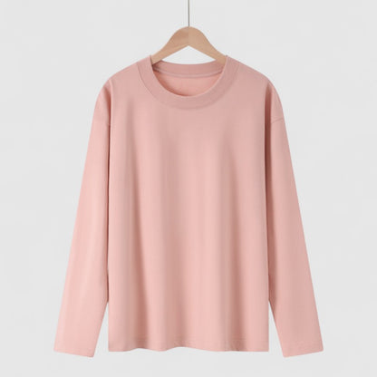 Plus size dames T-shirt lange mouwen – t/m 4XL