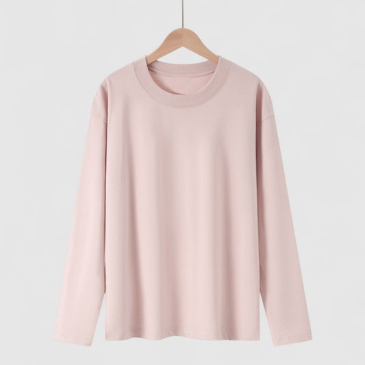 Plus size dames T-shirt lange mouwen – t/m 4XL
