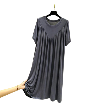 Super Zachte Losse Pyjamajurk Dames – Korte Mouw Comfort