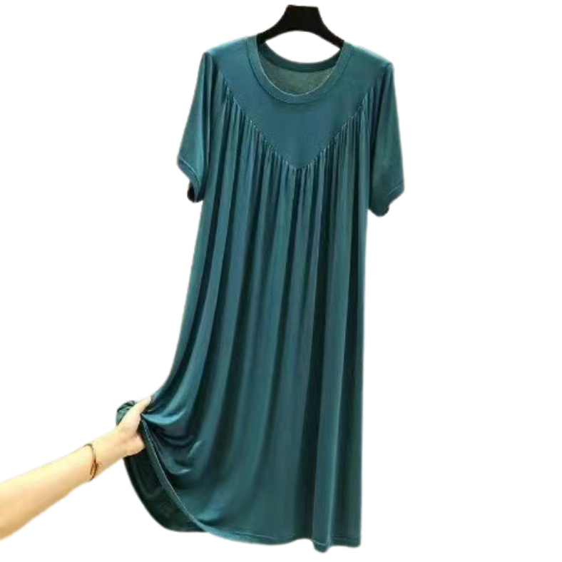 Super Zachte Losse Pyjamajurk Dames – Korte Mouw Comfort