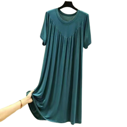 Super Zachte Losse Pyjamajurk Dames – Korte Mouw Comfort