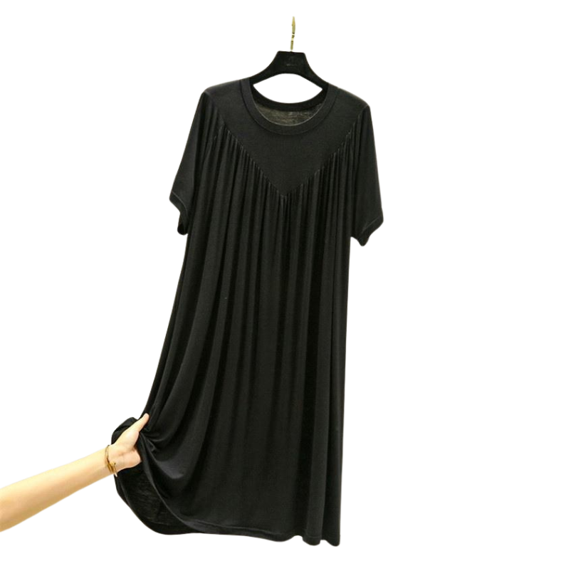 Super Zachte Losse Pyjamajurk Dames – Korte Mouw Comfort