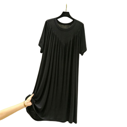 Super Zachte Losse Pyjamajurk Dames – Korte Mouw Comfort