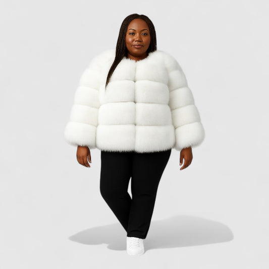 Warme Dames Bontjas – Stijlvol & Winterproof