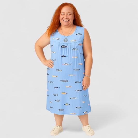 Zachte Dames Nachtjurk met Korte Mouwen – Loungewear