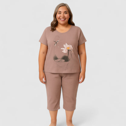 Zachte Dames Pyjama Set – Comfortabele Nachtkleding