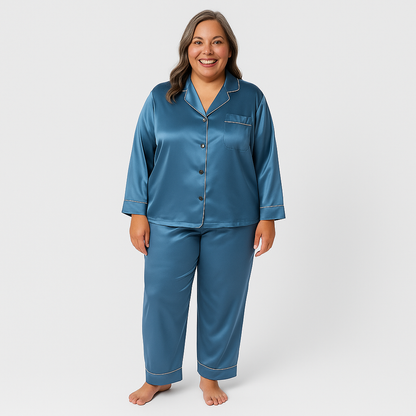 Zachte Dames Pyjama – Comfortabel & Verkrijgbaar in Grote Maten