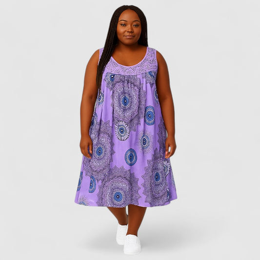 Zomerjurk Mouwloos met Print – Luchtig & Stijlvol